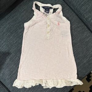 Ralph Lauren Light Pink Striped Kids Polo Dress